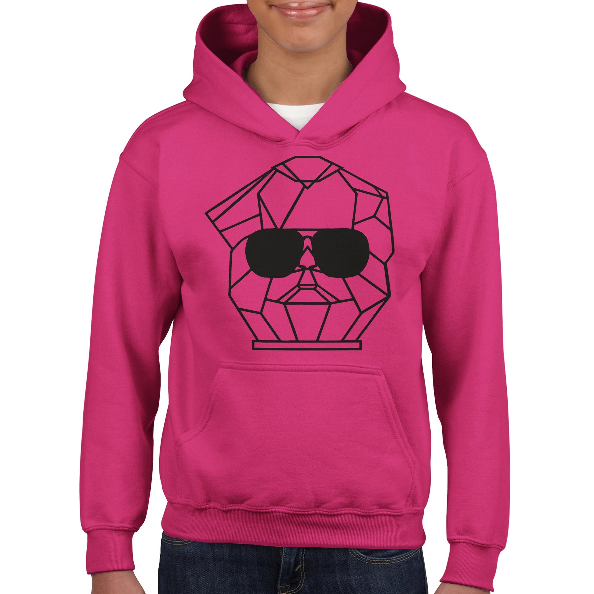 rosa Hoodie mit Karl Marx Kopf