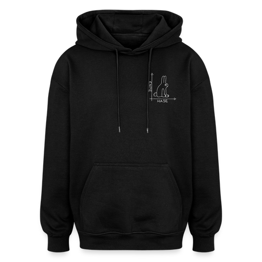 Oversized Unisex Hoodie - Schwarz