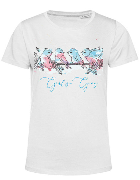Shirt Girls-Gang mit Vögelchen